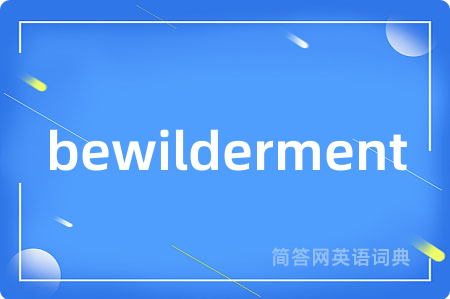 bewilderment是什么意思,bewilderment的中文翻译 bewilderment