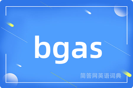 bgas是什么意思,bgas的中文翻译 bgas