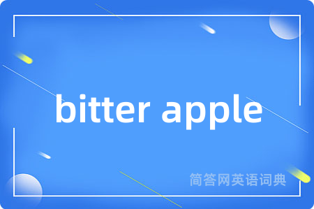 bitter apple