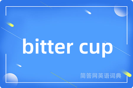 bitter cup