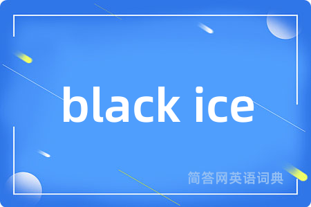 black ice