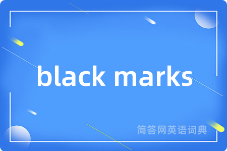 black marks