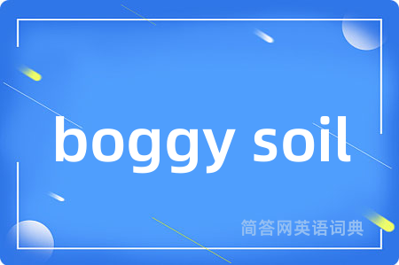 boggy soil