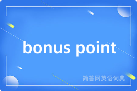 bonus point