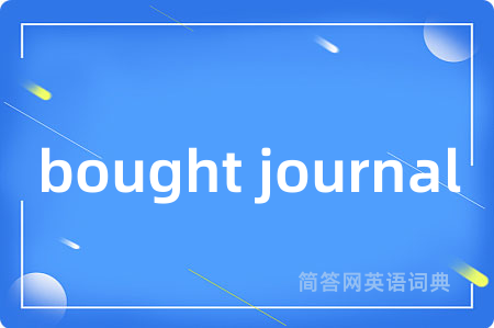 bought journal