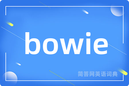 bowie是什么意思,bowie的中文翻译 bowie
