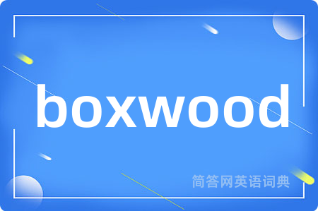 boxwood