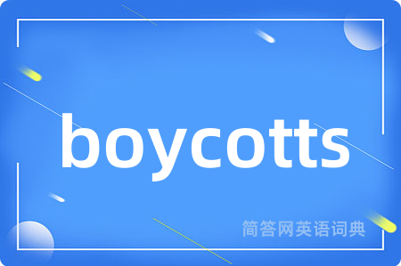 boycotts