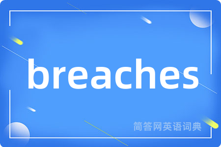 breaches是什么意思,breaches的中文翻译 breaches