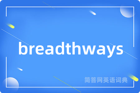 breadthways