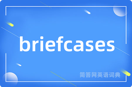 briefcases是什么意思,briefcases的中文翻译 briefcases