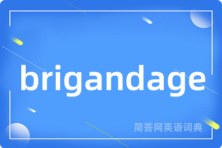 brigandage是什么意思,brigandage的中文翻译 brigandage