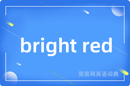 bright red