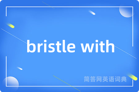 bristle with是什么意思,bristle with的中文翻译 bristle with