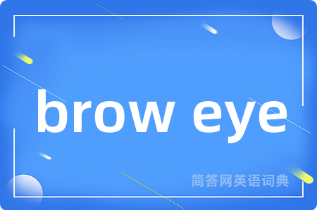 brow eye