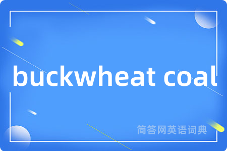 buckwheat coal