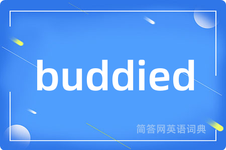 buddied是什么意思,buddied的中文翻译 buddied