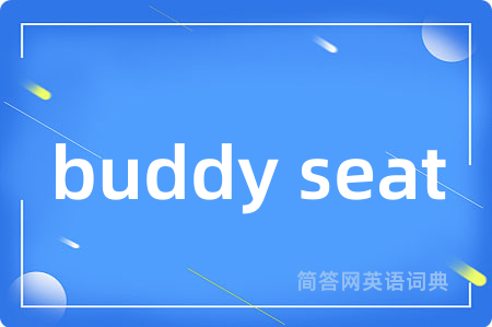 buddy seat