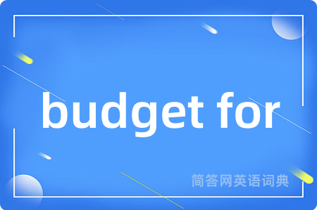 budget for