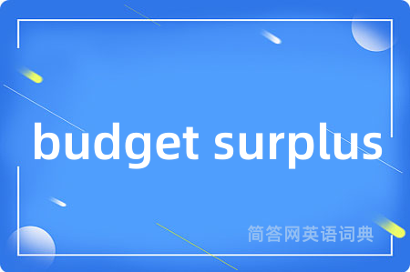 budget surplus