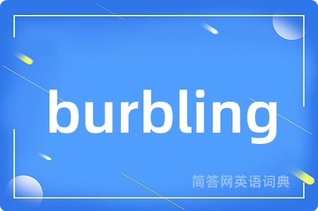 burbling