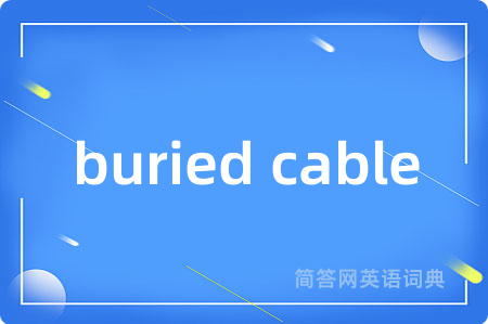buried cable
