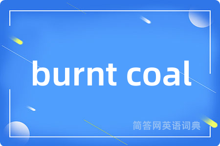 burnt coal