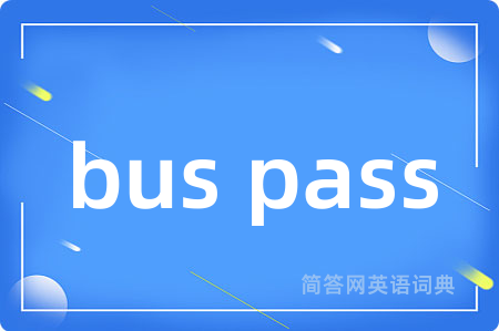 bus pass