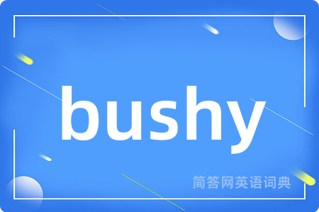 bushy是什么意思,bushy的中文翻译 bushy