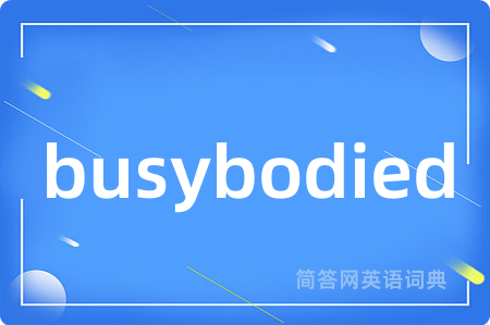busybodied