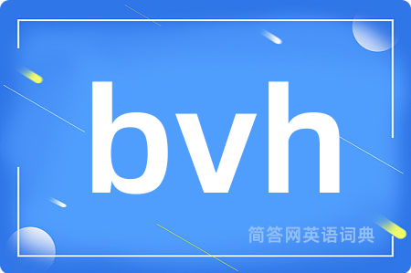 bvh是什么意思,bvh的中文翻译 bvh