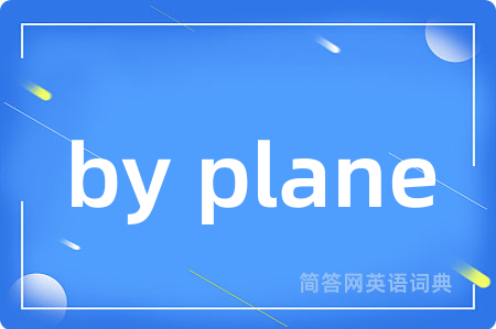 by plane