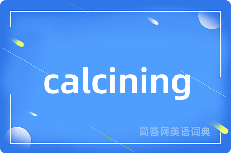 calcining