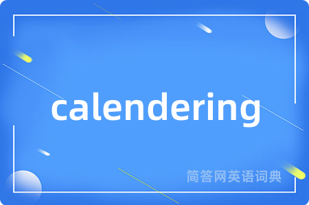 calendering