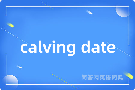 calving date