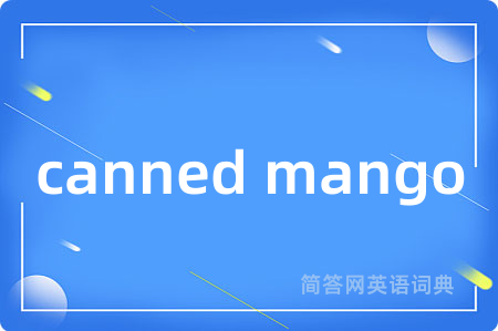 canned mango