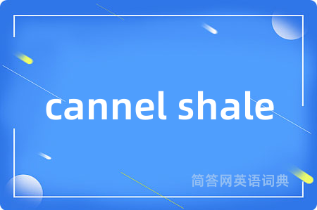 cannel shale