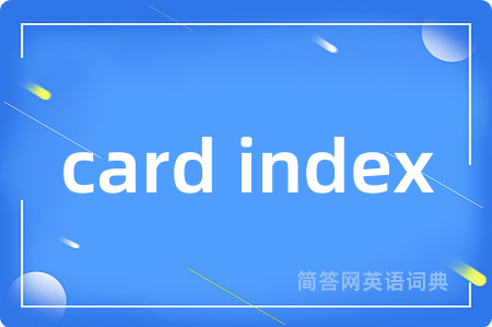 card index