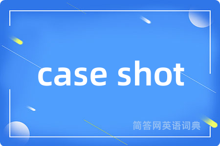 case shot是什么意思,case shot的中文翻译 case shot