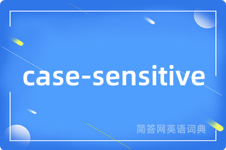 case-sensitive