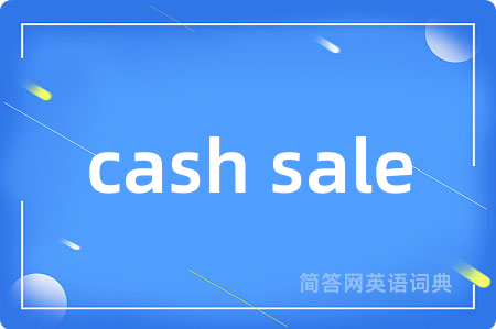 cash sale