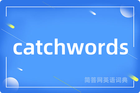 catchwords