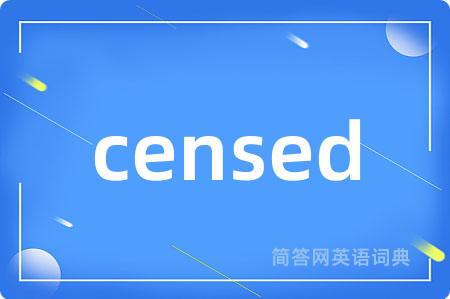 censed