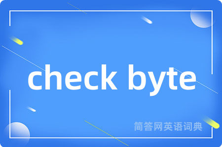 check byte