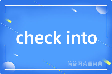 check into