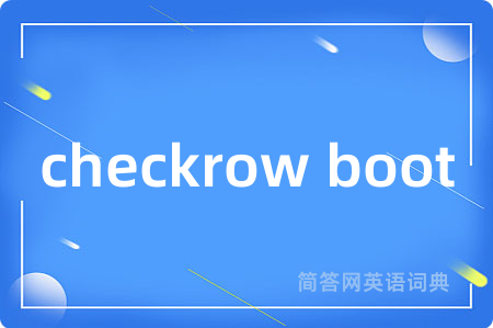 checkrow boot