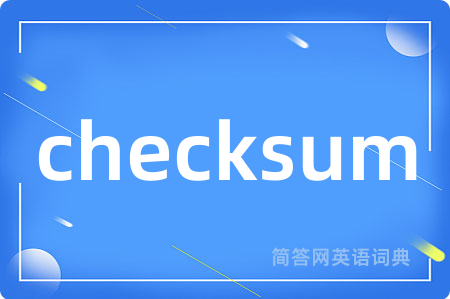 checksum
