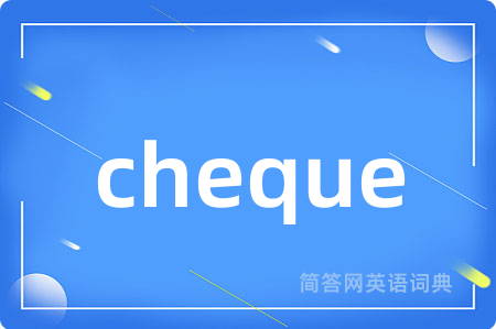 cheque