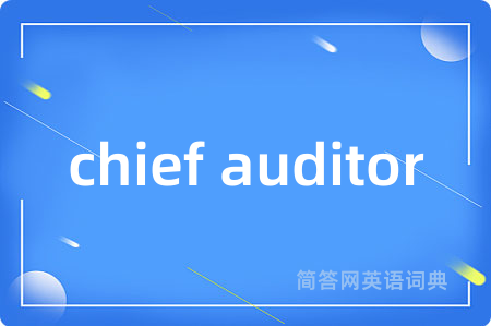 chief auditor