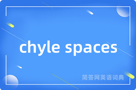 chyle spaces